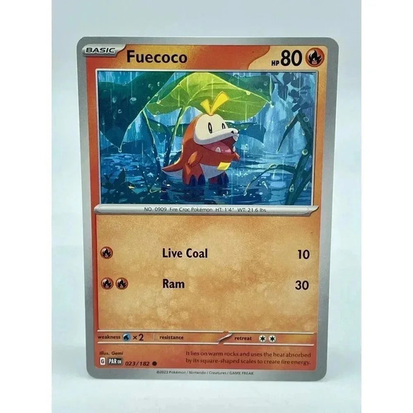 Fuecoco 023/182 Common Paradox Rift Non-Holo Pokemon TCG‎ Mint Unplayed - Picture 1 of 6